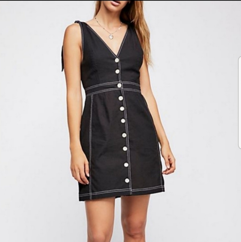 NWT Free People black dress size 2